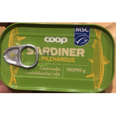 Сардины в масле Coop Sardiinit 120 г Сардины в масле Coop Sardiinit 120 г