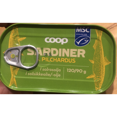 Сардины в масле Coop Sardiinit 120 г 
