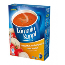 Сухой суп без лактозы Bla Band Lammin Kuppi 3X22г томаты и козий сыр Сухой суп без лактозы Bla Band Lammin Kuppi 3X22г томаты и козий сыр