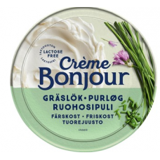 Сливочный сыр Creme Bonjour Ruohosipuli с чесноком 100г без лактозы Сливочный сыр Creme Bonjour Ruohosipuli с чесноком 100г без лактозы