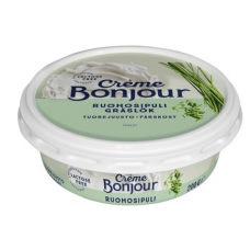 Сливочный сыр с чесноком без лактозы Creme Bonjour Ruohosipuli 200 г Сливочный сыр с чесноком без лактозы Creme Bonjour Ruohosipuli 200 г