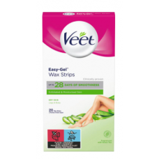 Восковые полоски Veet Easy-Gel 20шт с алоэ вера и зеленым чаем Восковые полоски Veet Easy-Gel 20шт с алоэ вера и зеленым чаем