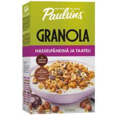 Мюсли с фундуком и финиками Pauluns Granola Hasselpahkina Ja Taateli 450г Мюсли с фундуком и финиками Pauluns Granola Hasselpahkina Ja Taateli 450г