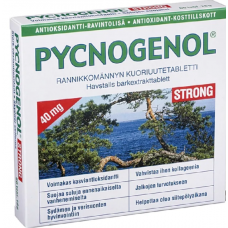 Таблетки с экстрактом коры прибрежной сосны Pycnogenol strong 60 таб Таблетки с экстрактом коры прибрежной сосны Pycnogenol strong 60 таб