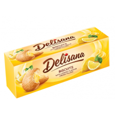Печенье песочное с лимонной начинкой Delisana Lemon 150г Печенье песочное с лимонной начинкой Delisana Lemon 150г