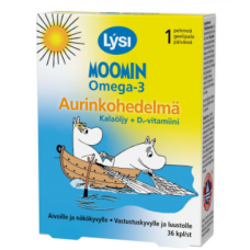Витамины для детей Lysi Moomin Omega-3+D 36капсул Витамины для детей Lysi Moomin Omega-3+D 36капсул