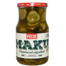 Нарезанные огурцы в маринаде Felix Maku 840 / 480г Нарезанные огурцы в маринаде Felix Maku 840 / 480г