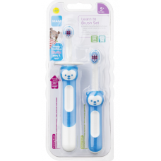 Набор зубных щеток для детей Ainu Mam Learn to Brush Set от 5 месяцев Набор зубных щеток для детей Ainu Mam Learn to Brush Set от 5 месяцев