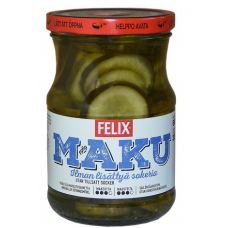 Резанные огурцы в специях без добавления сахара Felix Maku Viipaloituja Kurkkuja Sokeria 560 / 300 г Резанные огурцы в специях без добавления сахара Felix Maku Viipaloituja Kurkkuja Sokeria 560 / 300 г