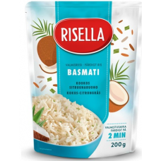 Готовый рис Risella Basmatiriisi Kookos-Sitruunaruoho 200г с цедрой лимона Готовый рис Risella Basmatiriisi Kookos-Sitruunaruoho 200г с цедрой лимона