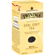 Черный чай со вкусом бергамота Twinings Эрл Грей 200г Черный чай со вкусом бергамота Twinings Эрл Грей 200г