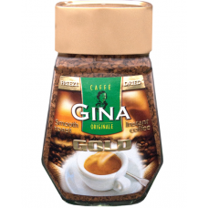 Кофе растворимый GINA Gold 200г в стеклянной банке Кофе растворимый GINA Gold 200г в стеклянной банке