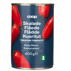 Очищенные томаты Coop kuorittuja tomaatteja tomaattitaysmehussa в томатном соку 400г Очищенные томаты Coop kuorittuja tomaatteja tomaattitaysmehussa в томатном соку 400г