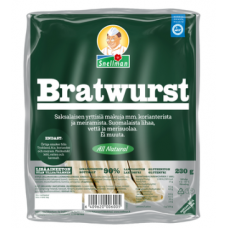 Колбаски для гриля Snellman Bratwurst 230г Колбаски для гриля Snellman Bratwurst 230г