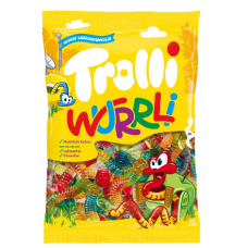Жевательные конфеты Trolli Wurrli 200г в пакете Жевательные конфеты Trolli Wurrli 200г в пакете