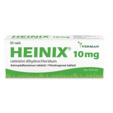 Противоаллергический препарат HEINIX 10 мг 30 таб Противоаллергический препарат HEINIX 10 мг 30 таб