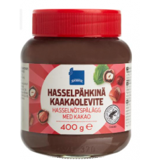 Шоколадная паста с лесным орехом и какао Rainbow Hasselpahkina-Kaakaolevite 400г Шоколадная паста с лесным орехом и какао Rainbow Hasselpahkina-Kaakaolevite 400г