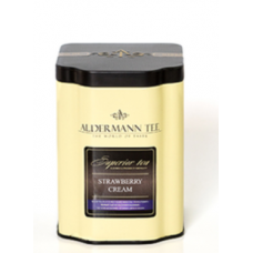 Смесь черного и зеленого чая с лепестками роз и кусочками клубники Aldermann Tea 100г Смесь черного и зеленого чая с лепестками роз и кусочками клубники Aldermann Tea 100г