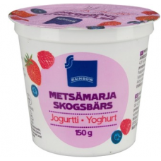 Йогурт Rainbow metsamarjajogurtti 150г лесные ягоды Йогурт Rainbow metsamarjajogurtti 150г лесные ягоды