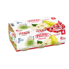 Грушевое фруктовое пюре 6x125гр Piltti с 4 месяцев Грушевое фруктовое пюре 6x125гр Piltti с 4 месяцев