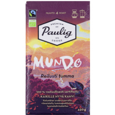 Молотый кофе Paulig Mundo Reilusti Tumma Luomu 450г Молотый кофе Paulig Mundo Reilusti Tumma Luomu 450г