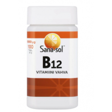 Витаминная пищевая добавка Sana-sol Vitamin B12 100шт Витаминная пищевая добавка Sana-sol Vitamin B12 100шт