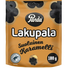 Лакричные конфеты соленые Panda Lakupala suolainen karamelli 180г Лакричные конфеты соленые Panda Lakupala suolainen karamelli 180г
