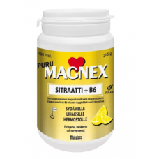 Жевательные витамины Magnex Citrate 375 мг + B6 100 таблеток со вкусом лимона цитрат магния-витамин B6 Жевательные витамины Magnex Citrate 375 мг + B6 100 таблеток со вкусом лимона цитрат магния-витамин B6