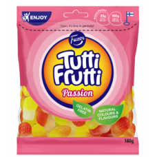 Жевательные конфеты Fazer Tutti Frutti Passion 180г Жевательные конфеты Fazer Tutti Frutti Passion 180г