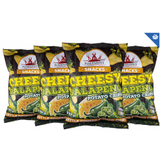 Картофельные чипсы Poppamies Cheesy Jalapeno 4 x 150 г Картофельные чипсы Poppamies Cheesy Jalapeno 4 x 150 г