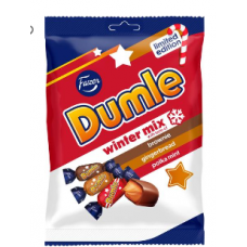 Мягкие карамельные ириски в молочном шоколаде Fazer Dumle Mix 180г Мягкие карамельные ириски в молочном шоколаде Fazer Dumle Mix 180г
