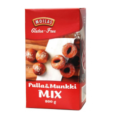 Безглютеновая мучная смесь Moilas Gluten-Free Pulla&Munkki Mix 800г для булочек и пончиков Безглютеновая мучная смесь Moilas Gluten-Free Pulla&Munkki Mix 800г для булочек и пончиков