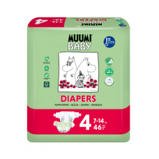 Подгузники Muumi Baby 4 46 шт 7-14 кг Подгузники Muumi Baby 4 46 шт 7-14 кг