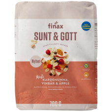 Мюсли Finax Sunt & Gott с кардамоном, красной смородиной и яблоком 700 г Мюсли Finax Sunt & Gott с кардамоном, красной смородиной и яблоком 700 г