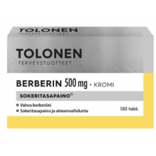 Таблетки Tri Tolonen Berberin+kromi 120 таб Таблетки Tri Tolonen Berberin+kromi 120 таб