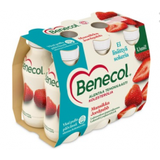 Йогуртный напиток Benecol 6X100г с клубникой без лактозы для снижения холестерина Йогуртный напиток Benecol 6X100г с клубникой без лактозы для снижения холестерина