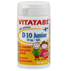 Витамины для детей Vitatabs D10 Junior 100шт Витамины для детей Vitatabs D10 Junior 100шт