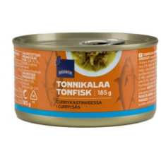 Тунец в соусе карри Rainbow Tonnikalaa Currykastikkeessa 185/74 г Тунец в соусе карри Rainbow Tonnikalaa Currykastikkeessa 185/74 г