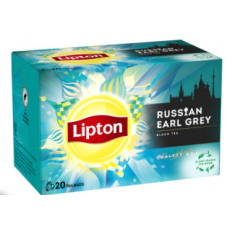 Чай черный в пакетиках Lipton Russian Earl Grey 20шт Чай черный в пакетиках Lipton Russian Earl Grey 20шт