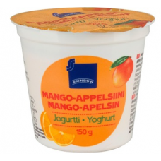 Йогурт Rainbow mango-appelsiini jogurtti 150г манго апельсин Йогурт Rainbow mango-appelsiini jogurtti 150г манго апельсин