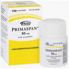 Гастрорезистентные таблетки Primaspan 50мг 100таб Гастрорезистентные таблетки Primaspan 50мг 100таб