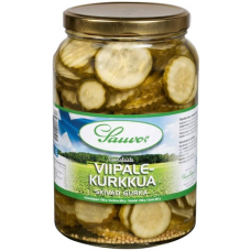 Нарезанные огурцы в маринаде Sauvon Viipaloituja Kurkkuja 1700/850г Нарезанные огурцы в маринаде Sauvon Viipaloituja Kurkkuja 1700/850г