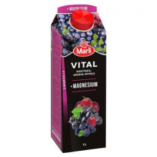 Сокосодержащий напиток Marli Vital Mustikka-Aronia-Rypalemehujuoma + magnesium 1л черника виноград Сокосодержащий напиток Marli Vital Mustikka-Aronia-Rypalemehujuoma + magnesium 1л черника виноград