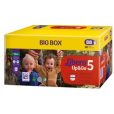 Подгузники Libero Up&Go Big Box размер 5 на вес 10-14кг 80шт Подгузники Libero Up&Go Big Box размер 5 на вес 10-14кг 80шт