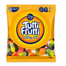 Конфеты жевательные Fazer Tutti Frutti Holiday Mix 350г Конфеты жевательные Fazer Tutti Frutti Holiday Mix 350г