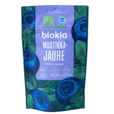 Молотая сушеная черника Biokia Luomu Mustikkajauhe 30г Молотая сушеная черника Biokia Luomu Mustikkajauhe 30г