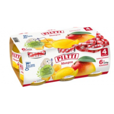 Фруктовое пюре Piltti Mangoa Hedelmasose 6x125 г манго с 4 месяцев Фруктовое пюре Piltti Mangoa Hedelmasose 6x125 г манго с 4 месяцев
