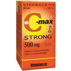 Витамины Vitabalans C-Max Strong 500мг Vahva C-Vitamiinitabletti 90шт Витамины Vitabalans C-Max Strong 500мг Vahva C-Vitamiinitabletti 90шт