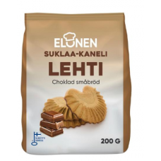 Печенье с корицей в форме листьев на шоколадной основе Elonen Suklaa-Kaneli Lehti 200г Печенье с корицей в форме листьев на шоколадной основе Elonen Suklaa-Kaneli Lehti 200г