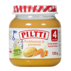 Детское питание Piltti Porkkanaa Ja Perunaa 4 месяца 125 г морковь и картошка Детское питание Piltti Porkkanaa Ja Perunaa 4 месяца 125 г морковь и картошка